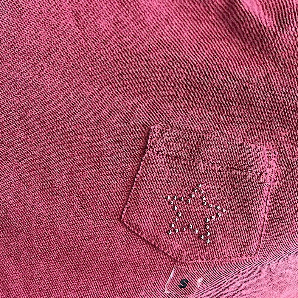 NWTExpressCrewNeck BabyTeeGlitteringStarOnPocket.CurvedHemFlatteringBodyContourS